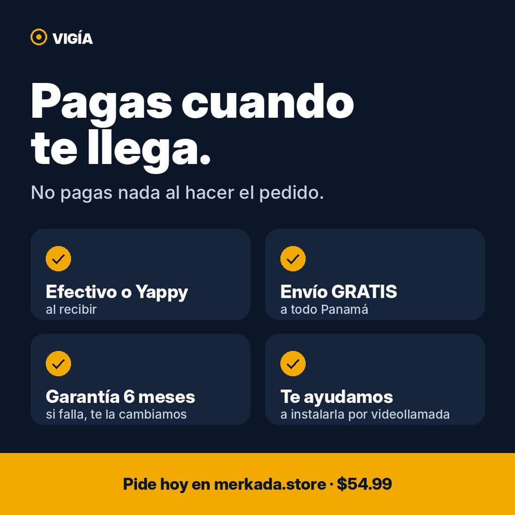 Pagas en efectivo cuando te llega, envío gratis a todo Panamá, garantía de 6 meses