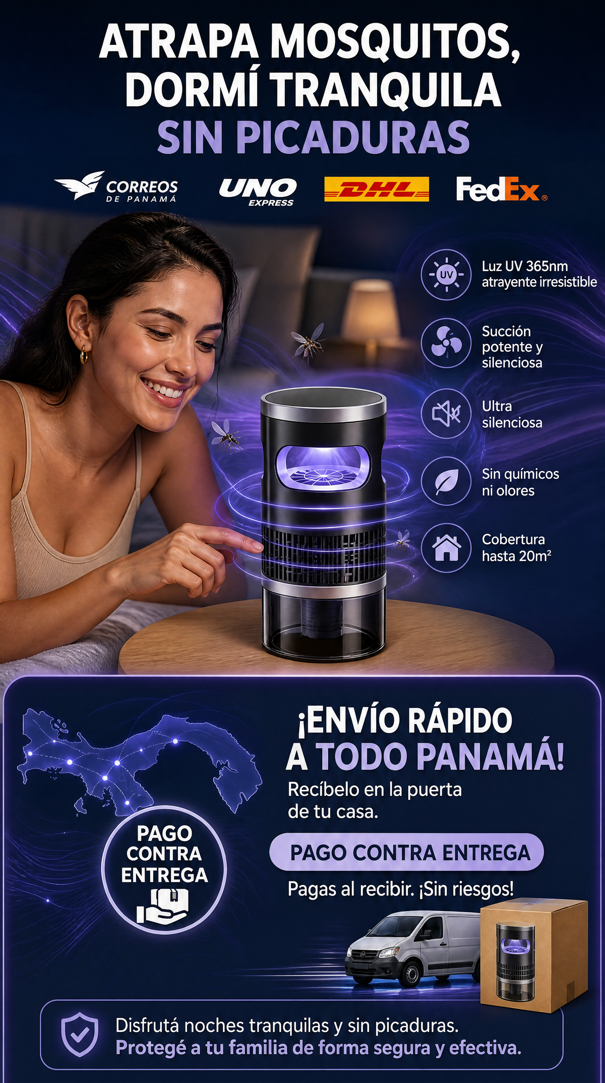 Envío y pago contra entrega en Panamá