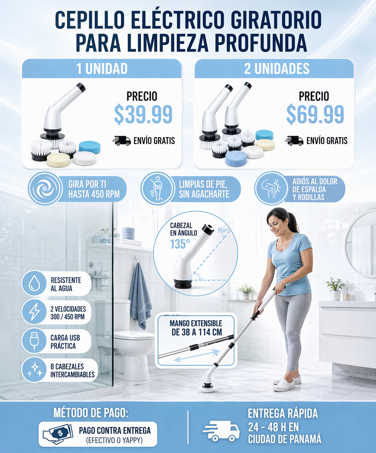 Oferta: 1 unidad $39.99, 2 unidades $69.99