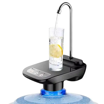 Dispensador de agua eléctrico recargable sobre botellón