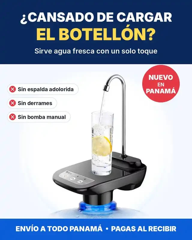 ¿Cansado de cargar el botellón? Dispensador de agua eléctrico