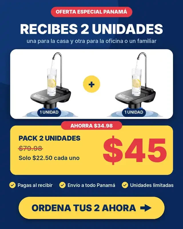 Oferta pack 2 unidades por $45 - bomba eléctrica para botellón
