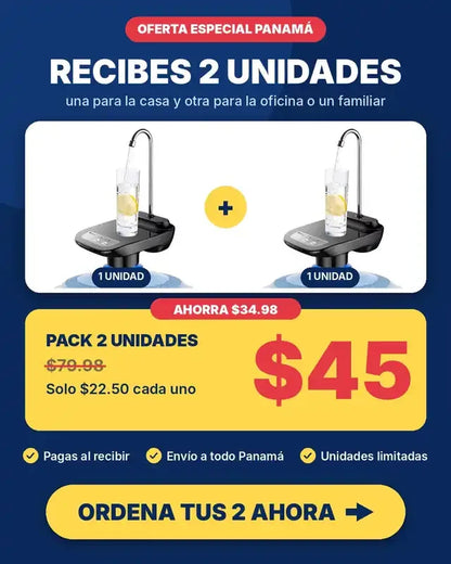 Oferta pack 2 unidades por $45 - bomba eléctrica para botellón